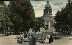 Court House Park Fresno, CA Postcard Postcard Postcard