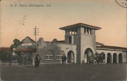 Southern Pacific Depot Burlingame, CA Postcard Postcard Postcard