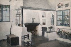 Interior of Exhibition and Sales Studio, Allied Arts Guild Postcard