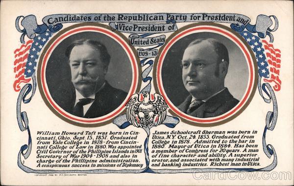 Candidates of the Republican party for President and Vice President of ...