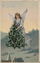 Christmas Angel Angels Postcard Postcard Postcard