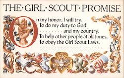 The Girl Scout Promise Postcard