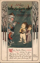 A Very Happy Christmas Children Postcard Postcard Postcard