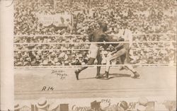 Boxing Match Jack Johnson James Jeffries 1910 Reno Nevada Dana Photo Postcard Postcard Postcard