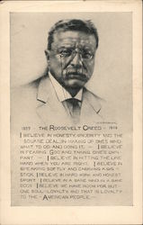 The Roosevelt Creed - 1919 Postcard