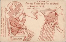 Italian: November 13, 1899 End of the World - Comet Holmes? Postcard