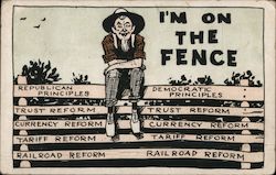 I'm On The Fence / Political Postcard