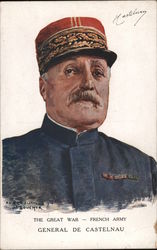 The Great War - French Army General De Castelnau Postcard