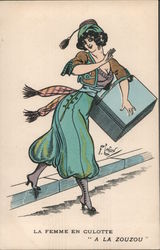 La Femme in Culotte Postcard