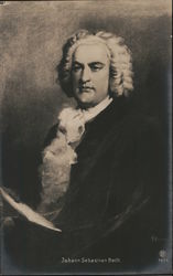 Johann Sebastian Bach Composers Postcard Postcard Postcard