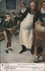 Oliver Twist asks for more Charles Dickens Postcard Postcard Postcard