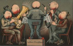 Band of Butts.  Fanfare d'Ecublens. Music Postcard Postcard Postcard