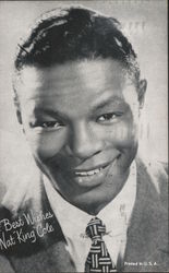 Portrait of Nat King Cole Performers & Groups Postcard Postcard Postcard