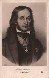 Nicolo Paganini Composers Postcard Postcard Postcard