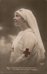 Red Cross Nurse French 1904 Postcard