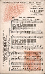 Songs for Service from The Great Gospel Songbook Songs & Lyrics Postcard Postcard Postcard