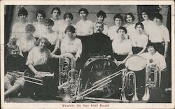 Prairie du Sac Girl Band Postcard