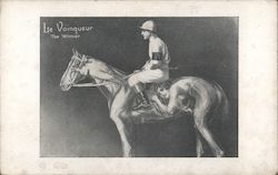 The Winner - Race Horse Formed from Figures of Women Postcard