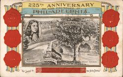 Tedyuskung Wissahickon, William Penn, Treaty Elm Postcard