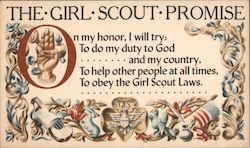 The Girl Scout Promise Postcard