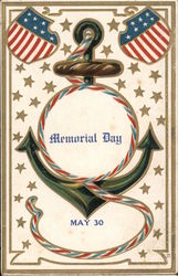 Memorial Day May 30 Postcard