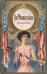 In Memoriam Decoration Day Postcard