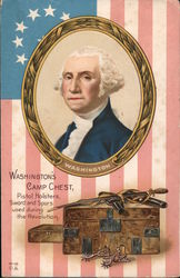 George Washington: Washington's Camp Chest, Pistol Holsters, Sword and Spurs Postcard