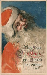 May Your Christmas Be Bright and Merry - Santa Santa Claus Postcard Postcard Postcard