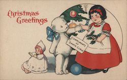 Toys from Santa/Christmas Greetings Postcard