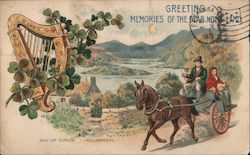 Greeting memories of the dear home land. Gap of Dunloe (Killarney) Ireland Hold To Light Postcard Postcard Postcard