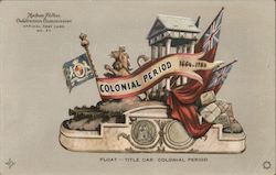 Colonial Period Float Postcard