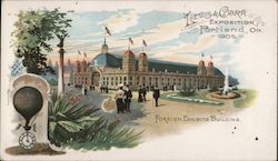 Lewis & clark Exposition Portland OR 1905 Foreign Exhibits Building Postcard