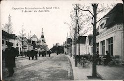 Exposition Internationale de Gand 1913. L'Avenue du Beltedere. Postcard Postcard Postcard