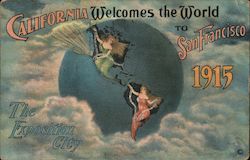 California Welcomes the World to San Francisco 1915 The Exposition City Postcard