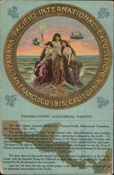 Panama-Pacific-International-Exposition, San Francisco, California 1915 (Allegorical Painting) Postcard