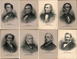 Set of 8: US Presidents Postcard Postcard Postcard