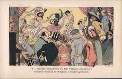 Oriental dances at Tabarin <Under-ground> Postcard