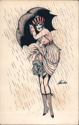 Pluie Et Vent Series 58 Xavier Sager Postcard Postcard Postcard