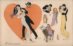 Couples Kissing Series 590 Xavier Sager Postcard Postcard Postcard