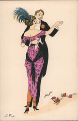 Couple in Fancy Dress Dance Tango Series 594 Xavier Sager Postcard Postcard Postcard