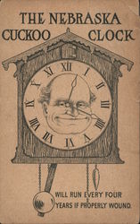 William Jennings Bryan The Nebraska Cuckoo Clock Political Postcard Postcard Postcard