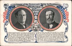 Candidates of the Democratic Party Presidents Postcard Postcard Postcard