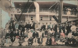 "In the Philippines" Taft party on board the "Manchuria" Presidents Postcard Postcard Postcard