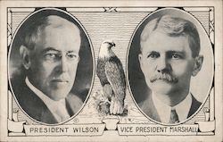 President Wilson and Vice President Marshall Postcard