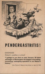 Pendergastritis Presidents Postcard Postcard Postcard