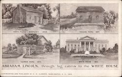 Abraham Lincoln's Homes Through the Years Presidents Postcard Postcard Postcard