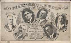 1915 Election: A Business Administration by Business Men Political Postcard Postcard Postcard