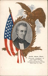 James Knox Polk - Eleventh President of The United States Postcard