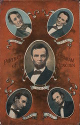 Portraits of Abraham Lincoln Postcard