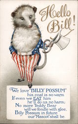 Taft Possum Hello BIll Presidents Postcard Postcard Postcard